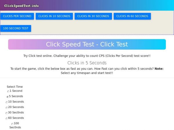 clickspeedtest.info