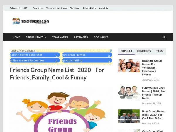 friendsgroupname.com