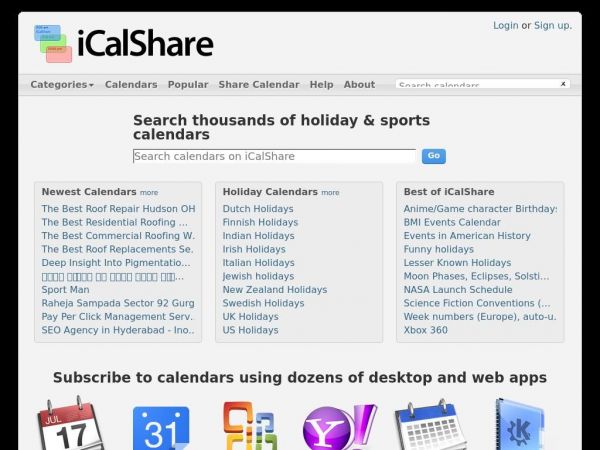 icalshare.com