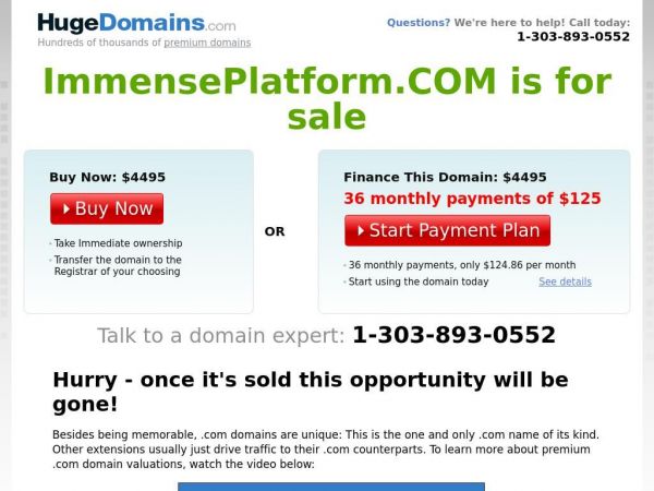 immenseplatform.com