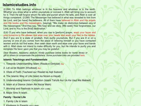 islamicstudies.info