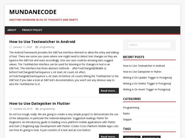 mundanecode.com