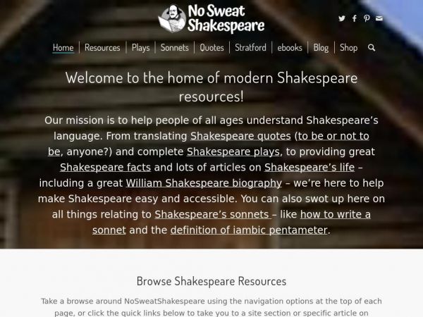 nosweatshakespeare.com