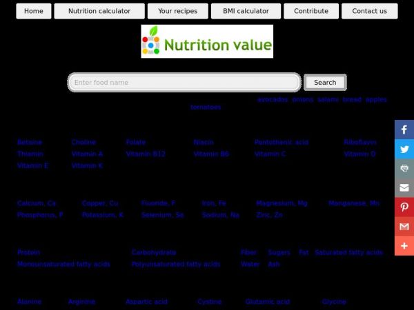 nutritionvalue.org