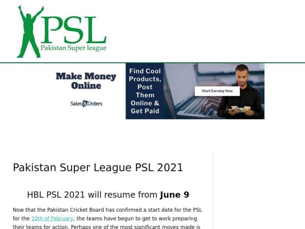 pakistansuperleague.com.pk