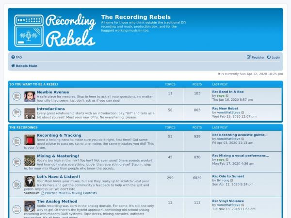 therecordingrebels.com