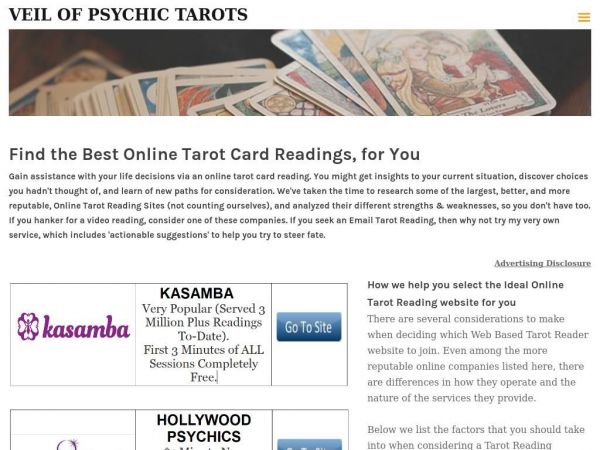 veilofpsychictarots.com