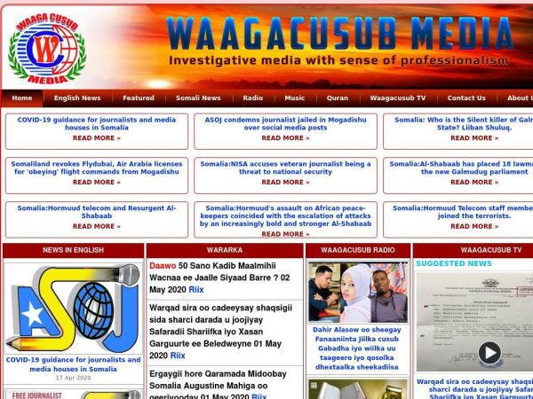 waagacusub.com