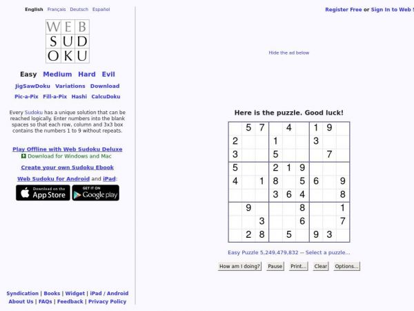 websudoku.com