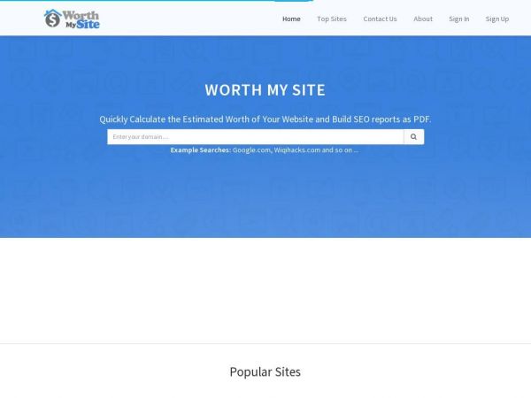 worthmysite.net