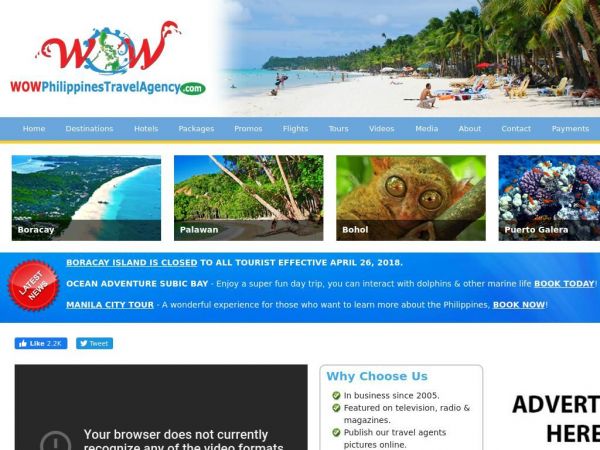 wowphilippinestravelagency.com